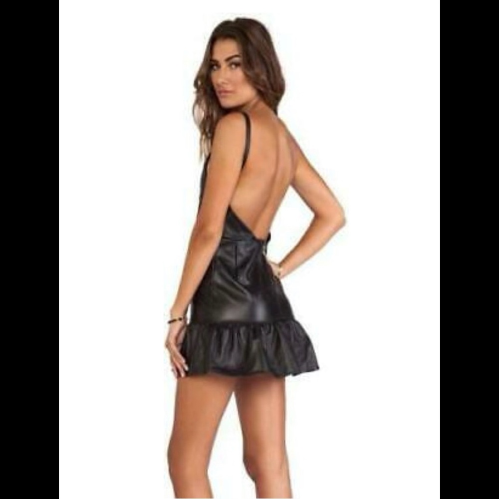 Stone cold fox pistol dress perforated leather - Picture 7 of 16